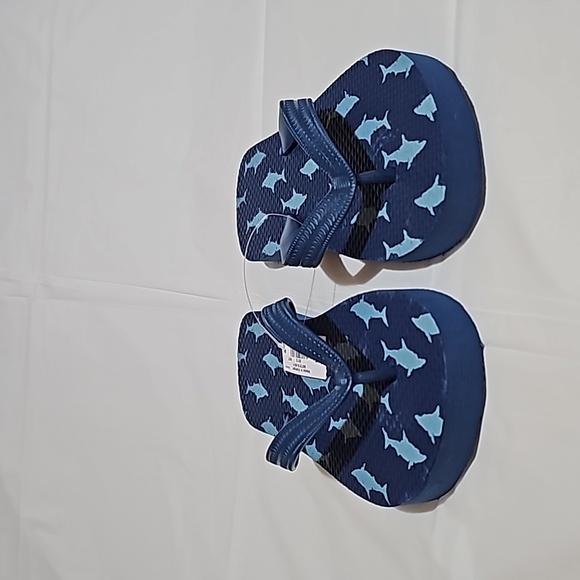 Old Navy Kid Size 1Y-2Y Blue (Shark)Flip-Flop Sandals New - Picture 5 of 11